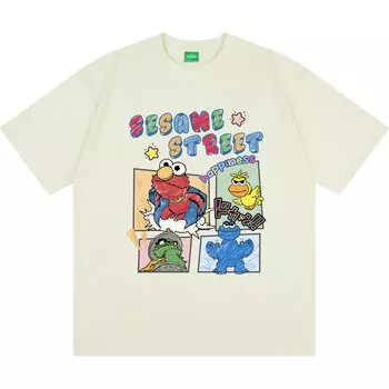 Футболка унисекс Sesame Street, зеленый