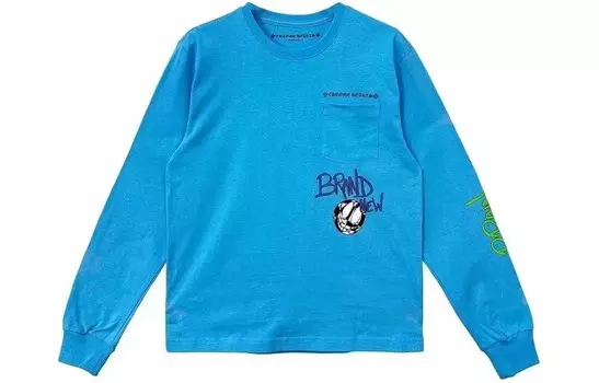 Футболка унисекс синяя Chrome Hearts, синий