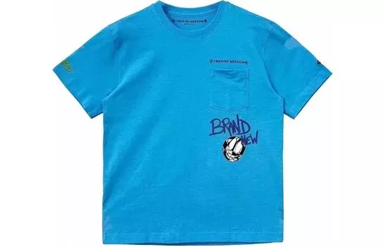 Футболка унисекс синяя Chrome Hearts, синий