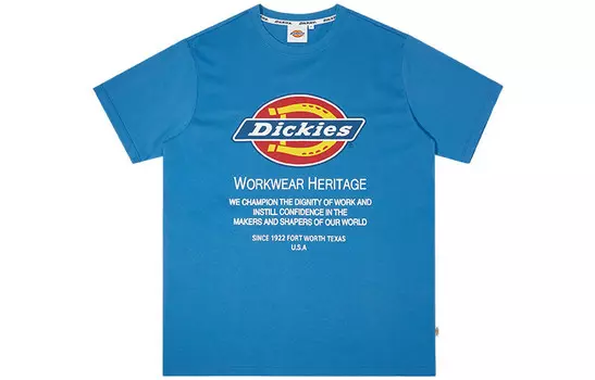 Футболка унисекс синяя Dickies, синий