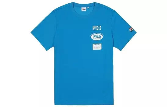 Футболка унисекс синяя Fila, синий