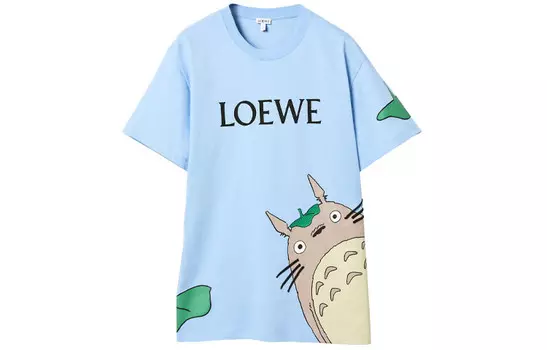 Футболка унисекс синяя Loewe, синий