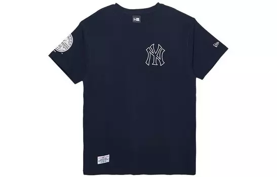 Футболка унисекс синяя New Era, синий