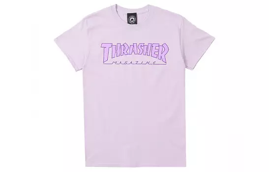 Футболка унисекс сиреневая Thrasher, светло-фиолетовый