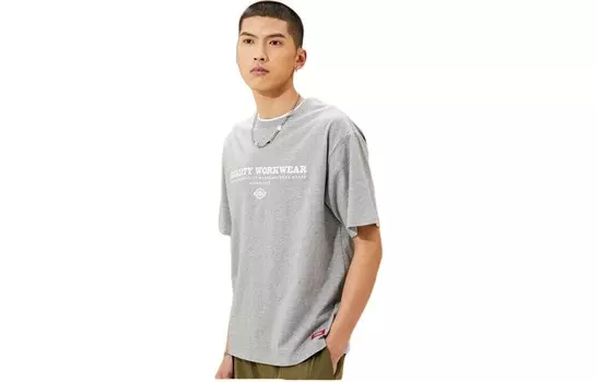 Футболка унисекс среднее оперение пепел Dickies, серый
