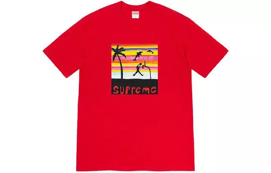 Футболка унисекс Supreme, красный