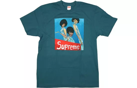 Футболка унисекс Supreme, бирюзовый