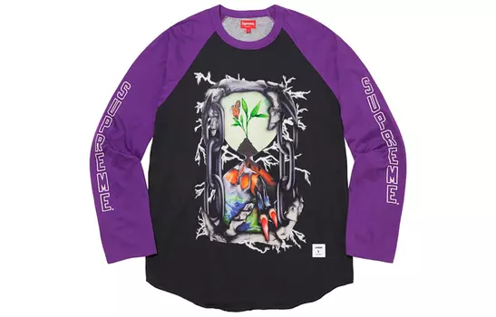 Лонгслив Supreme Hourglass Raglan, черный