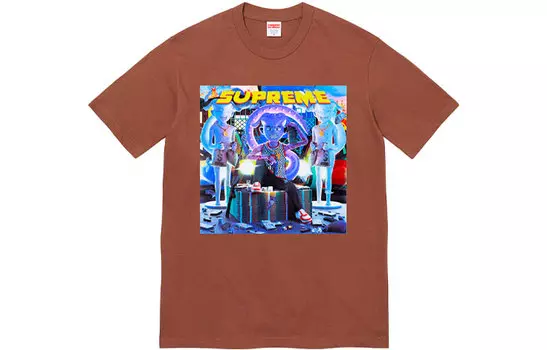 Футболка Supreme Richest, коричневый