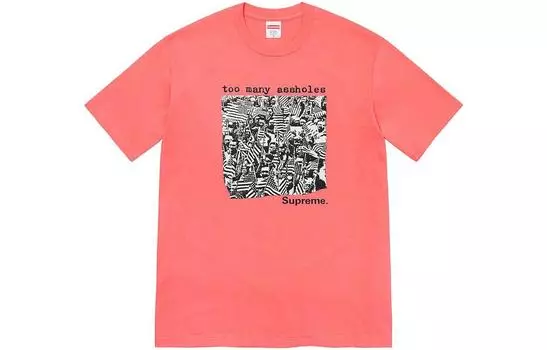 Футболка Supreme Too Many Assholes, красный