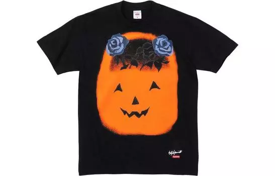 Футболка Supreme Yohji Yamamoto Pumpkin, черный / оранжевый