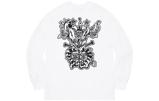 Футболка Supreme Clayton Patterson, белый / черный