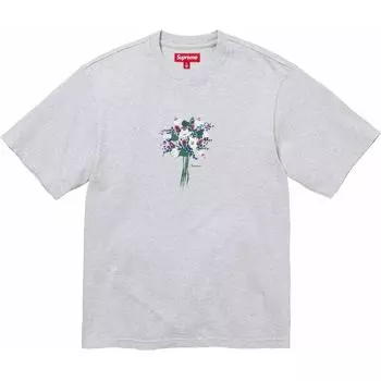 Футболка Supreme Bouquet, серый
