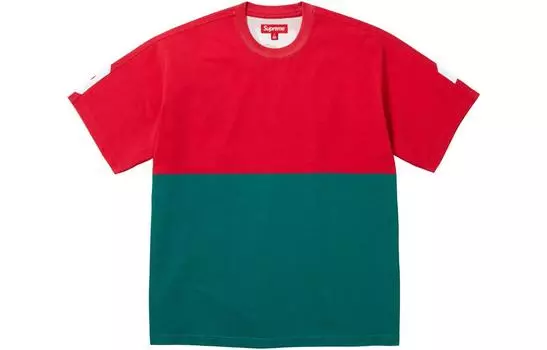 Футболка Supreme Split, красный / зеленый