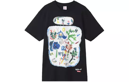 Футболка Supreme Yohji Yamamoto Paint, черный
