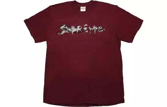 Футболка унисекс Supreme, цвет Burgundy
