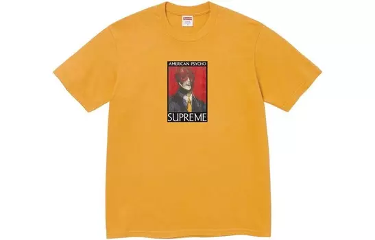 Футболка унисекс Supreme, цвет Mustard