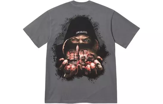 Футболка унисекс Supreme, Фиолетовый/Фиолетовый