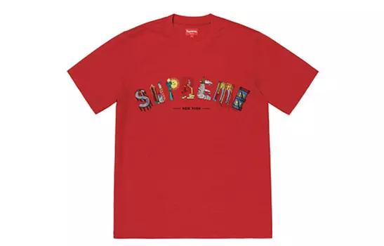 Футболка унисекс Supreme, красный