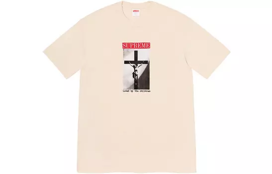 Футболка унисекс Supreme, молочный