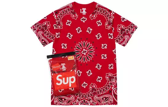 Футболка унисекс Supreme, Набор из 2 шт. (черный)