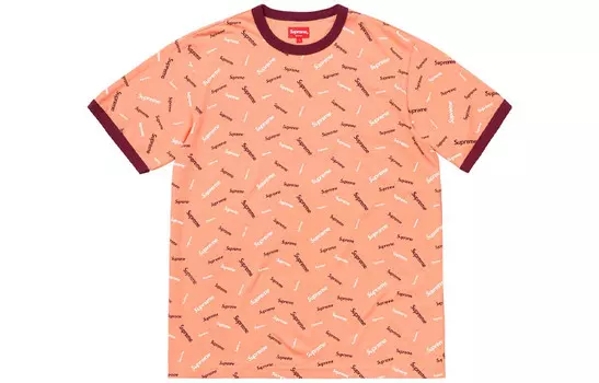 Футболка унисекс Supreme, персиковый