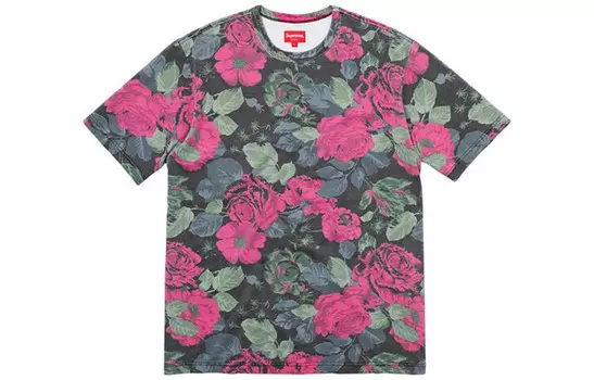 Футболка унисекс Supreme, серый/розовый