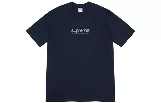 Футболка унисекс Supreme, темно-синий
