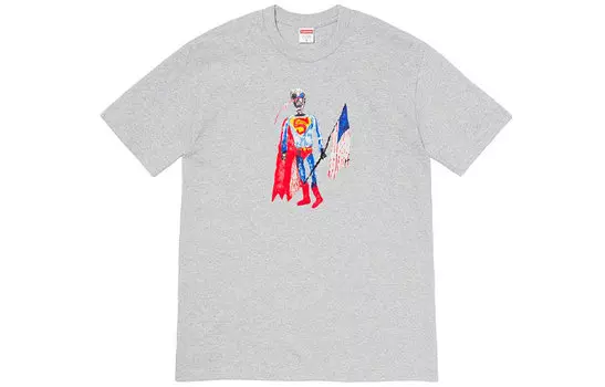 Футболка унисекс Supreme, серый
