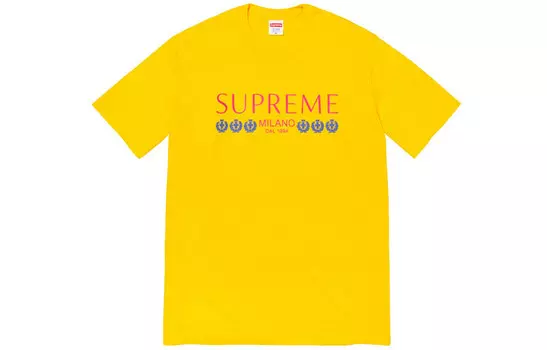 Футболка унисекс Supreme, Желтый