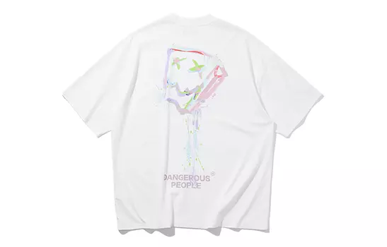 Футболка унисекс Swag DANGEROUSPEOPLE, White Shopping Bag