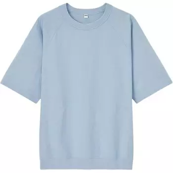 Футболка унисекс светло-голубая Uniqlo, светло-голубой