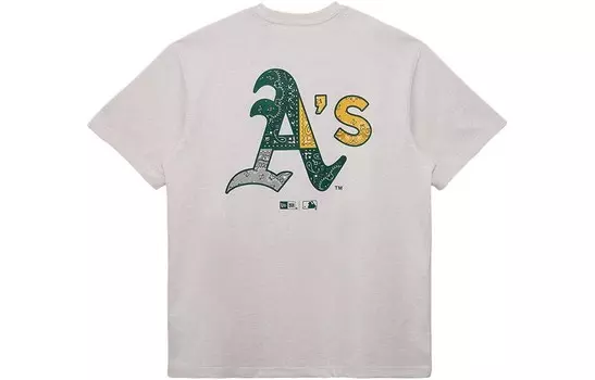 Футболка унисекс светло-коричневая New Era, коричневый