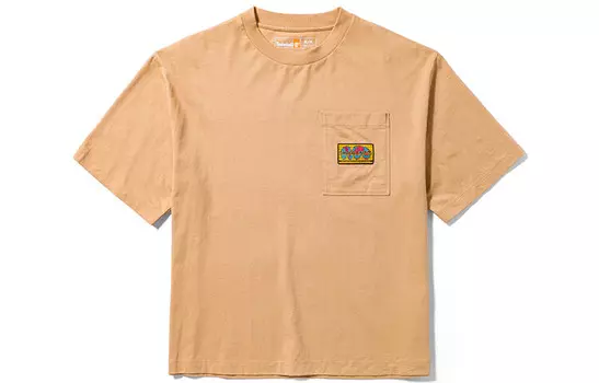 Футболка унисекс светло-пшеничного цвета Timberland, цвет Light wheat color