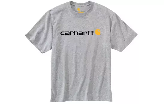 Футболка унисекс светло-серая Carhartt, серый