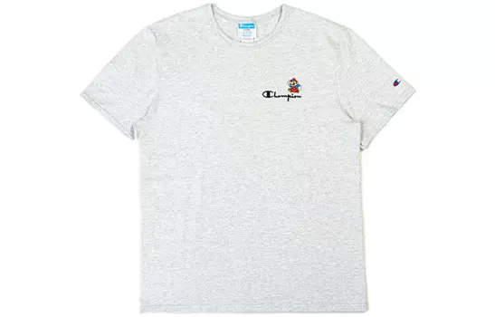 Футболка унисекс светло-серая Champion, серый