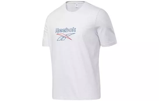 Футболка унисекс светло-серая Reebok, серый