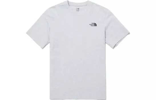 Футболка унисекс светло-серая The North Face, серый