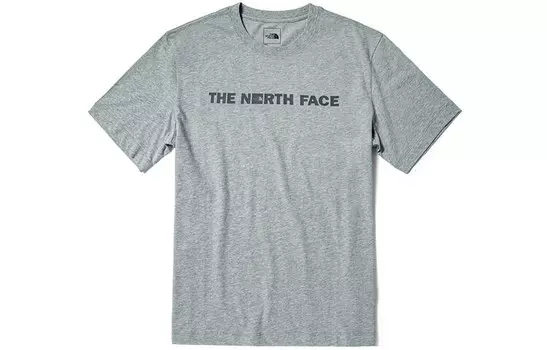 Футболка унисекс светло-серая The North Face, серый