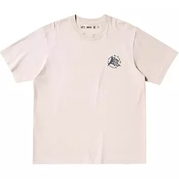 Футболка унисекс телесного цвета Uniqlo, цвет Flesh