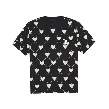 Футболка унисекс, темно-серая, Los Angeles Dodgers MLB, угольно-серый