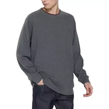 Футболка унисекс темно-серая Uniqlo, темно-серый