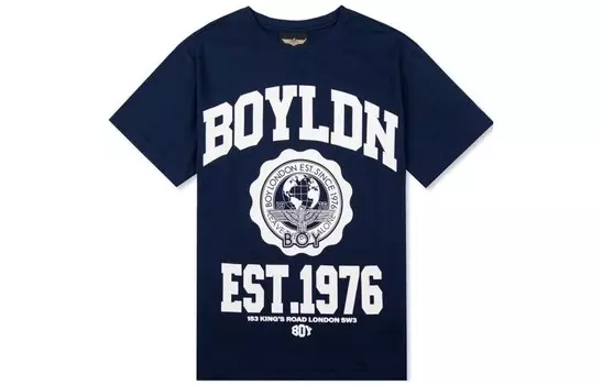 Футболка унисекс темно-синяя Boy London, темно-синий