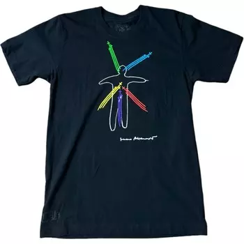 Футболка унисекс темно-синяя Chrome Hearts, темно-синий