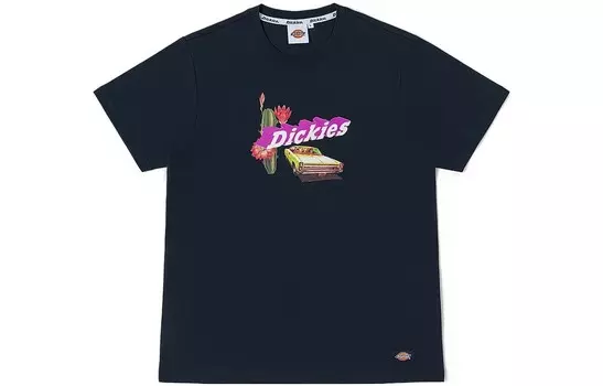 Футболка унисекс темно-синяя Dickies, темно-синий