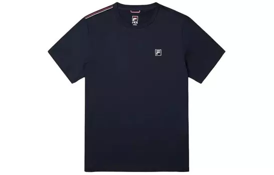 Футболка унисекс темно-синяя Fila, синий