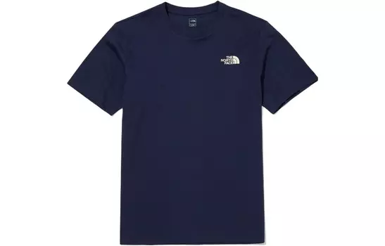 Футболка унисекс темно-синяя The North Face, синий