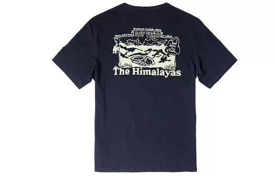 Футболка унисекс темно-синяя The North Face, темно-синий