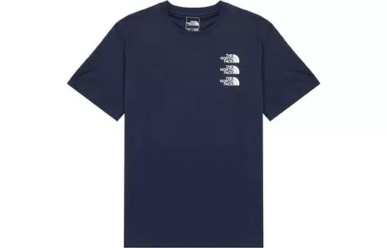 Футболка унисекс темно-синяя The North Face, темно-синий