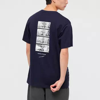 Футболка унисекс темно-синяя Uniqlo, синий